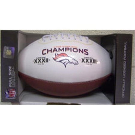 CASEYS Denver Broncos Football Full Size On The Fifty 2 Time Champ 1509901471